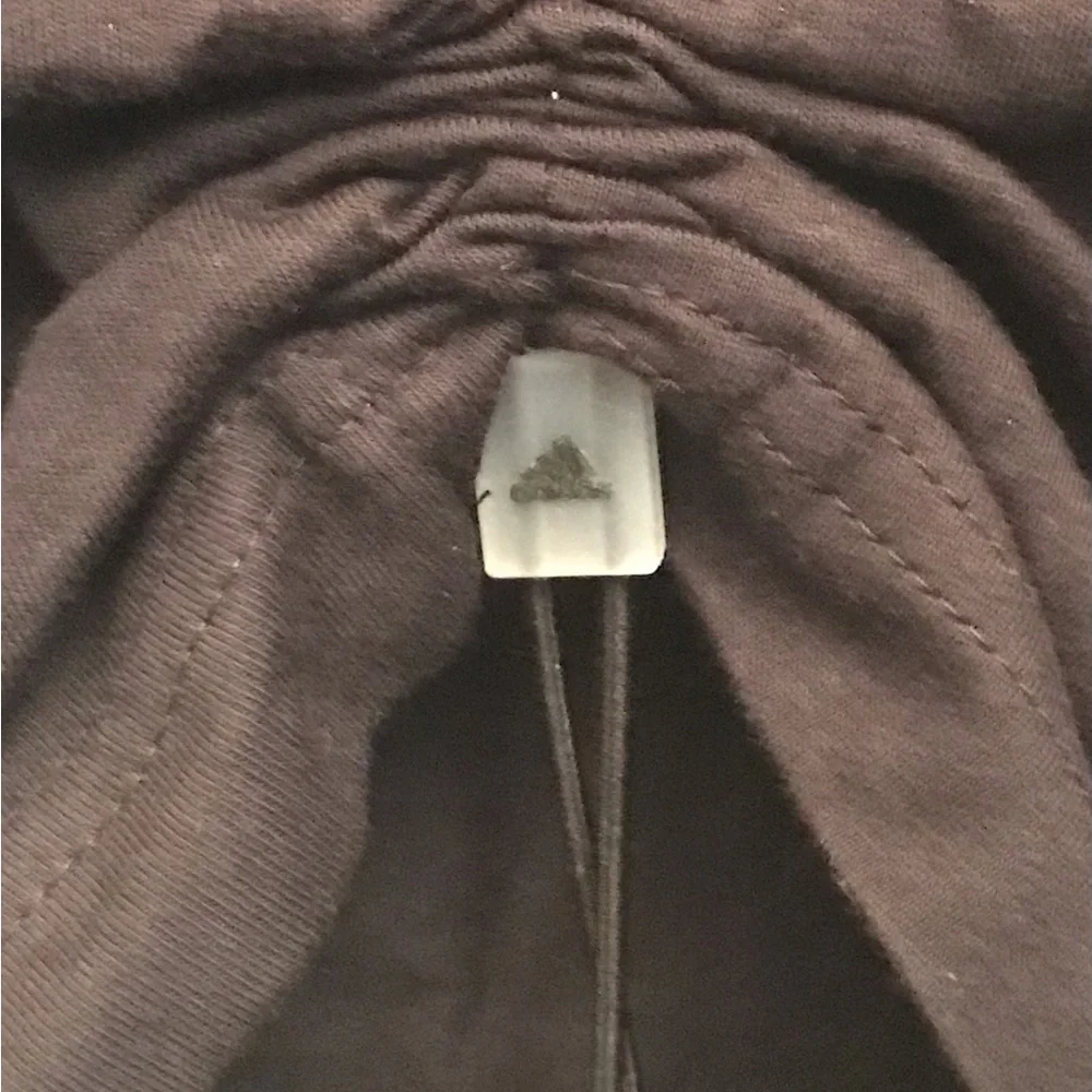 Adidas Black Sleeveless Top Drawstring to Crop top NWT Size XS - Picture 4 of 9